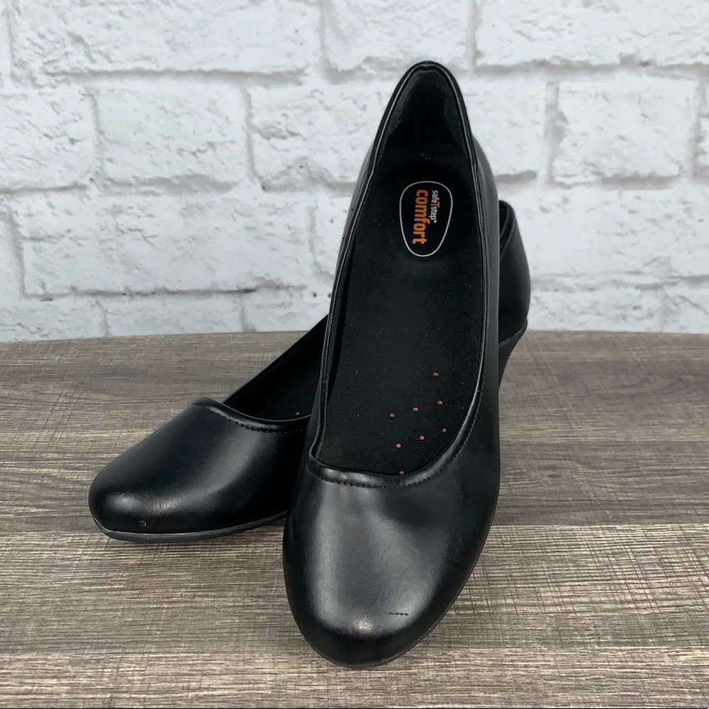 Safe T Step Slip Resistant Black Heel Size 9 W